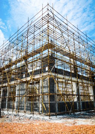 large building-site